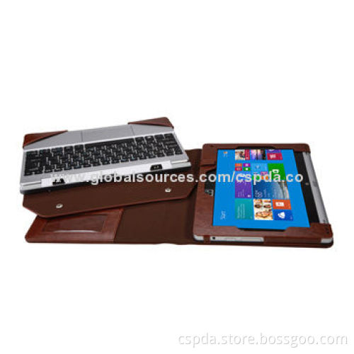 Fashionable Brown Bluetooth Keyboard Case for Acer Aspire Switch 10 with Competitive Price